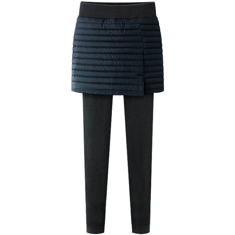 TFE: Tailored Fusion Navy Blue & Black Skirted Leggings