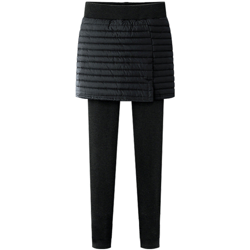 TFE: Tailored Fusion Navy Blue & Black Skirted Leggings