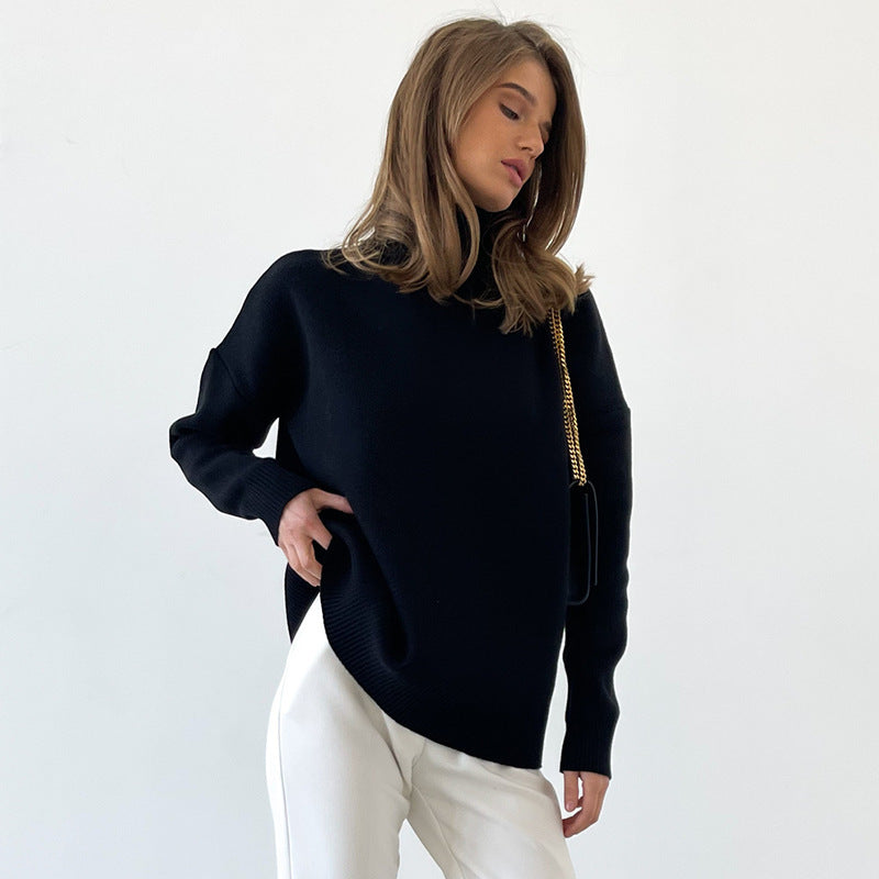 TFE: Cozy Elegance The Versatile Vogue Mock Neck Sweater