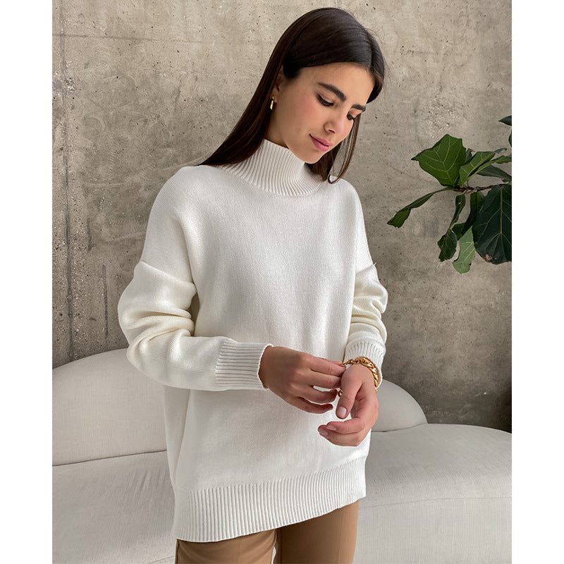 TFE: Cozy Elegance The Versatile Vogue Mock Neck Sweater