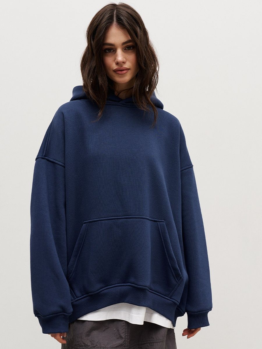 TFE: Cozy Street Boyfriend Loose Pockets Hooded Sweater