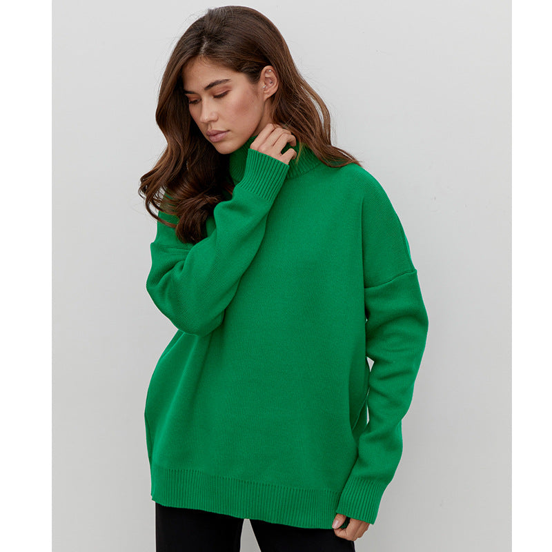 TFE: Cozy Elegance The Versatile Vogue Mock Neck Sweater