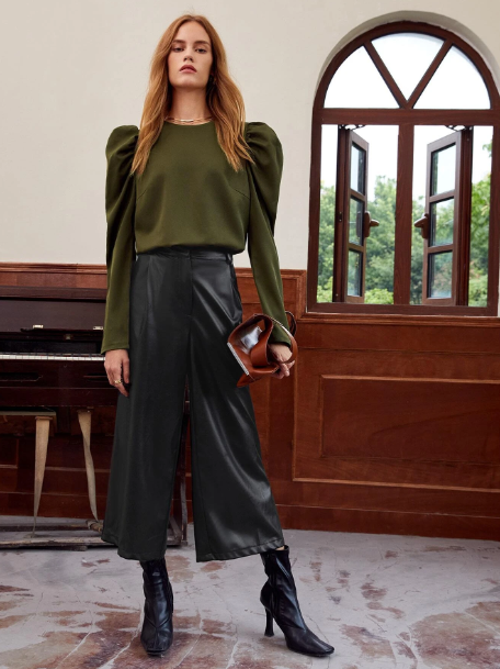 TFE: Stylish Leather Harem Pants