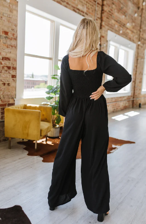 TFE: Chic Utility- Square Neck Raglan Jumpsuit with Pocket