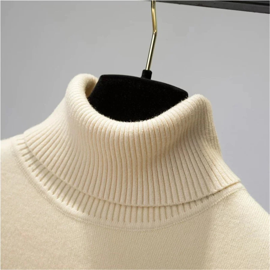 TFE: Winter Turtleneck Warm Velvet-Lined Knitwear Sweater