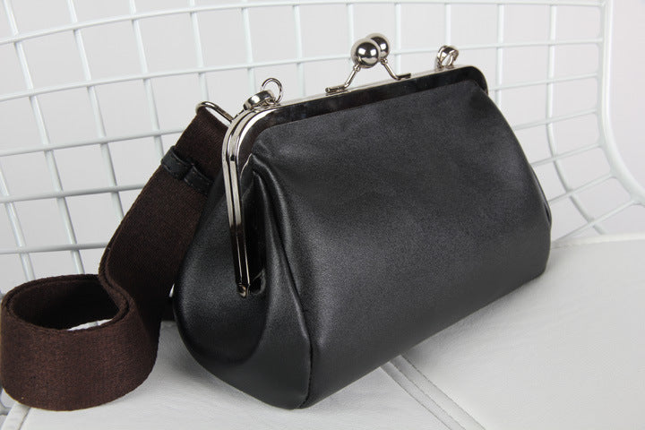 TFE: Vintage Elegance Solid Color PU Women's Retro Shoulder Messenger Bag