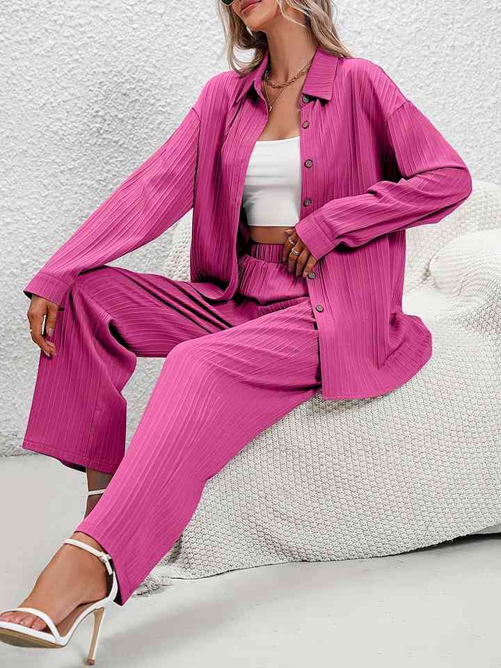 TFE: Whimsical Harmony Long Sleeve Shirt and Pants Set