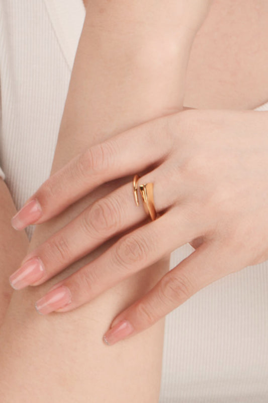 TFE: 18K Gold-Plated Copper Bypass Ring