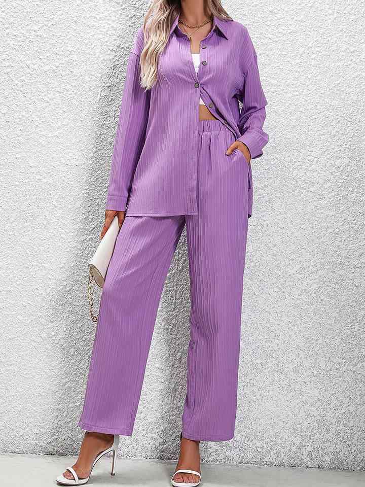 TFE: Whimsical Harmony Long Sleeve Shirt and Pants Set