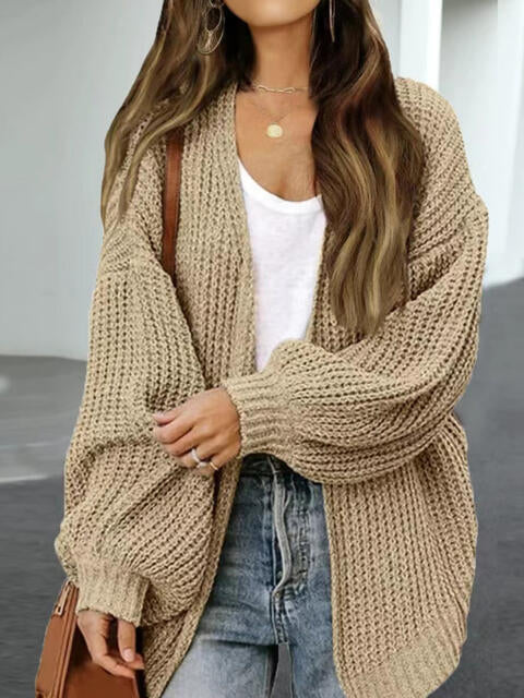 TFE: Drop Shoulder Balloon Sleeve Cardigan