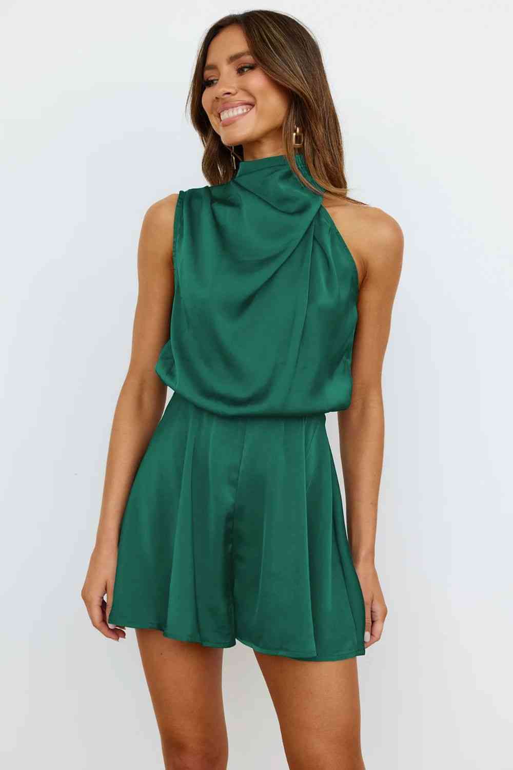 TFE: Turtleneck Sleeveless Romper