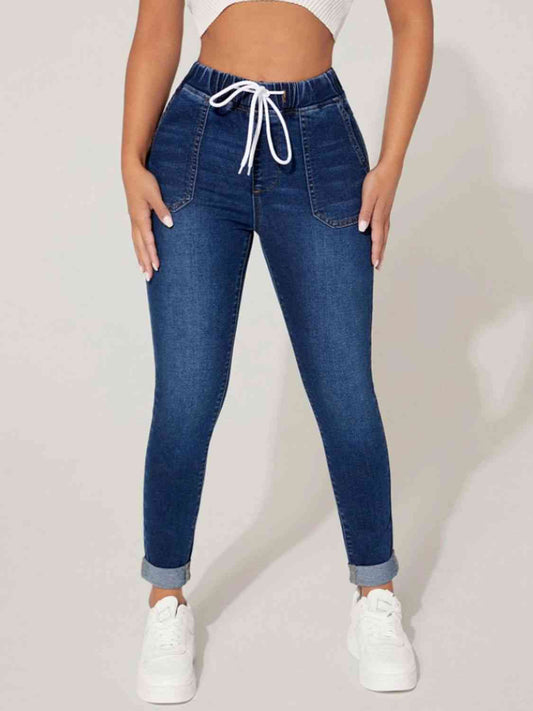 TFE: Drawstring Cropped Jeans