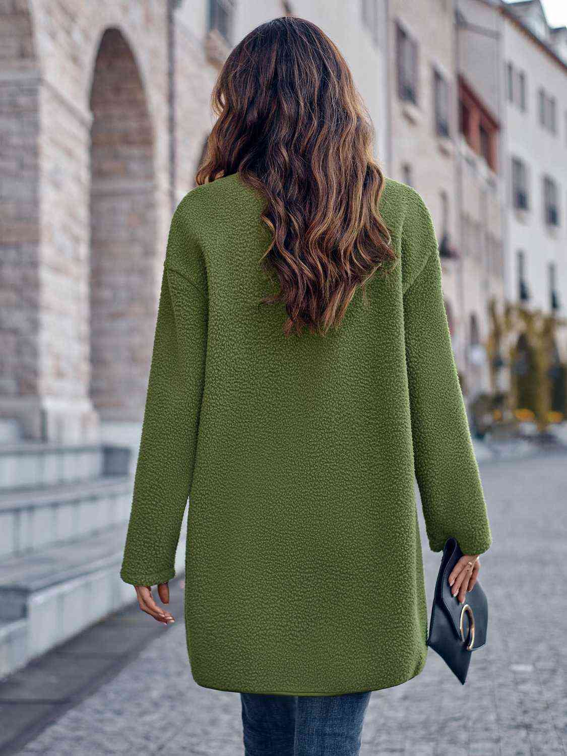 TFE: Snap Down Drop Shoulder Coat