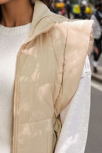 TFE: Pocketed Zip Up Vest Coat