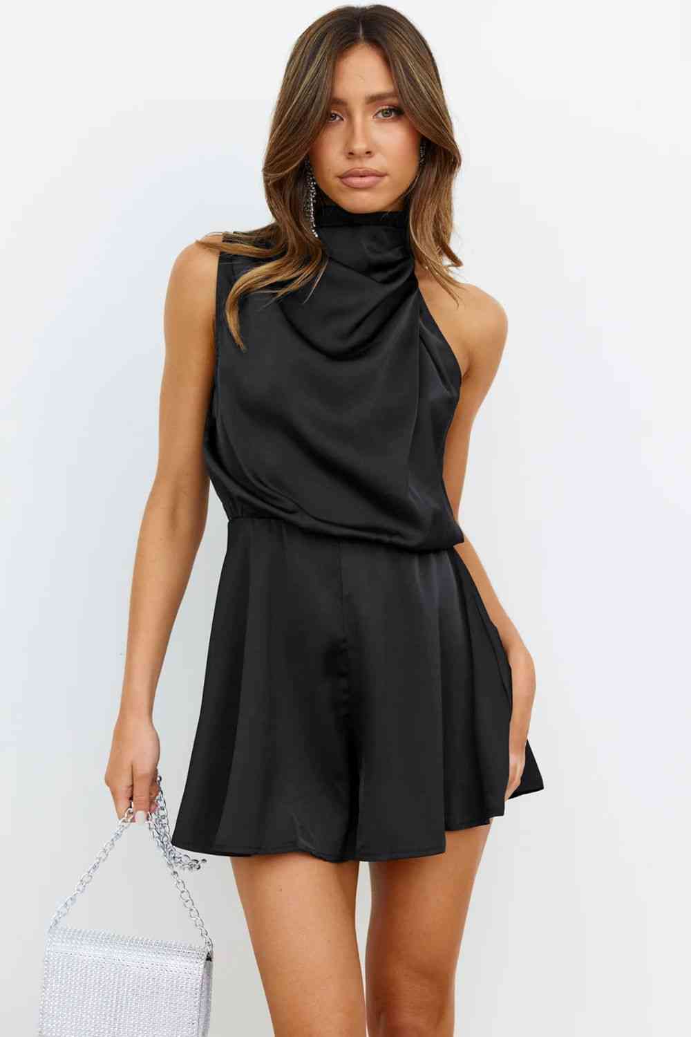 TFE: Turtleneck Sleeveless Romper