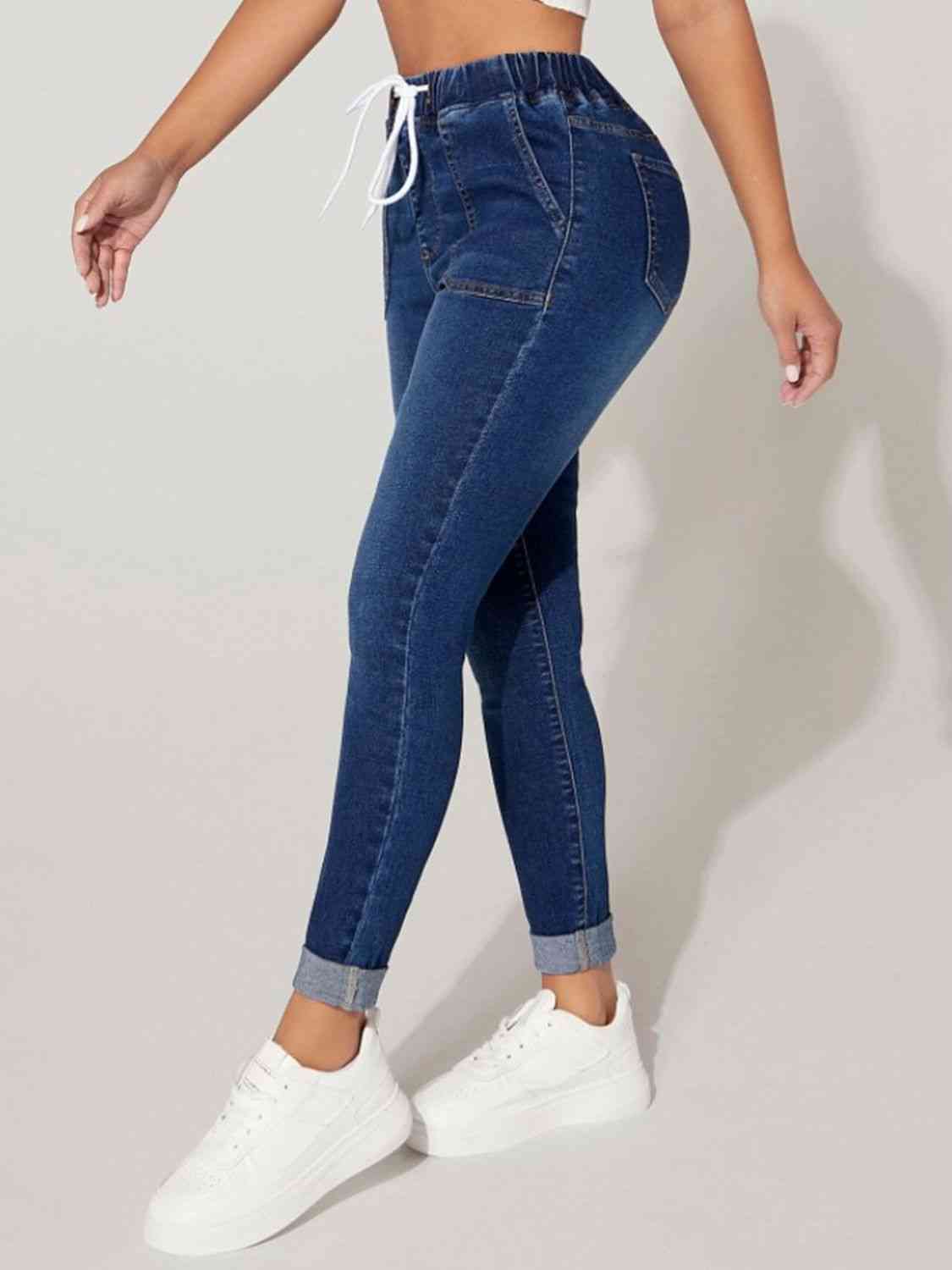 TFE: Drawstring Cropped Jeans