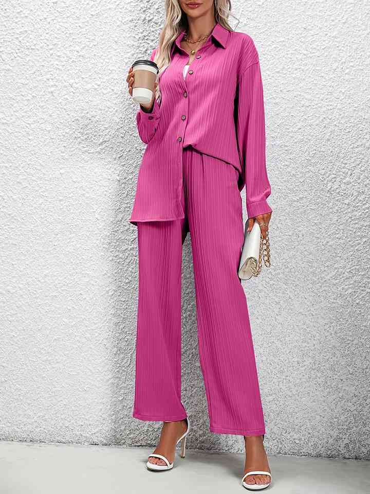 TFE: Whimsical Harmony Long Sleeve Shirt and Pants Set