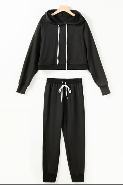 TFE: Drawstring Hoodie and Pocketed Pants Set