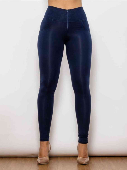 TFE: Full Size Zip Detail High Waist Leggings