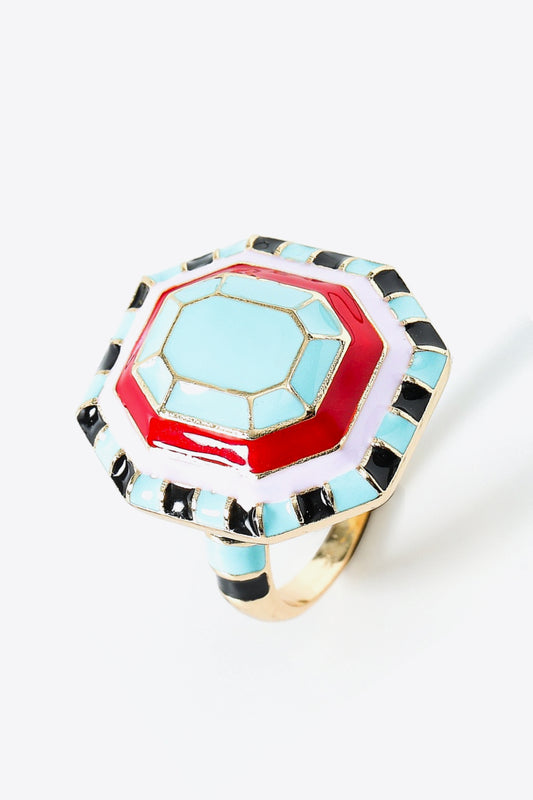 TFE: 18K Gold Plated Multicolored Ring