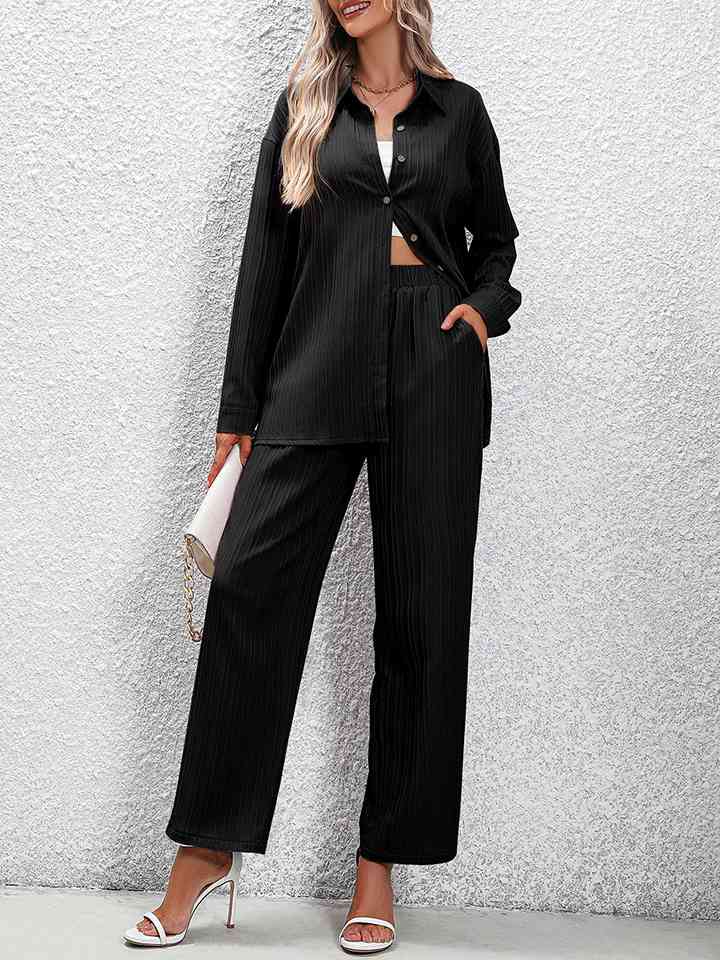 TFE: Whimsical Harmony Long Sleeve Shirt and Pants Set