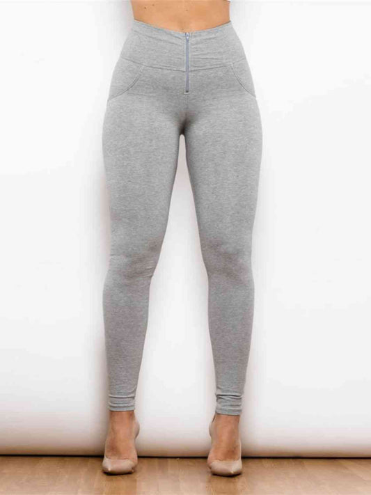 TFE: Full Size Zip Detail High Waist Leggings