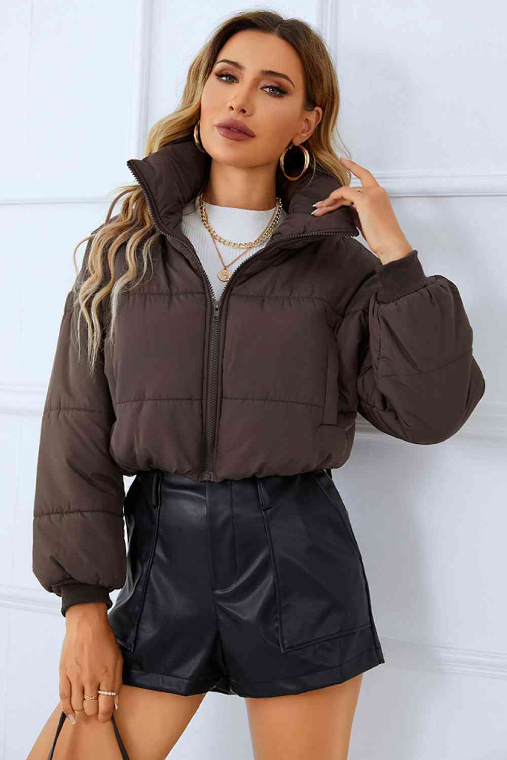 TFE: Zip-Up Winter Coat with Pockets