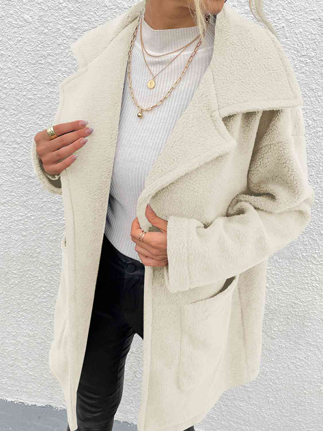 TFE: Dropped Shoulder Coat with Pockets