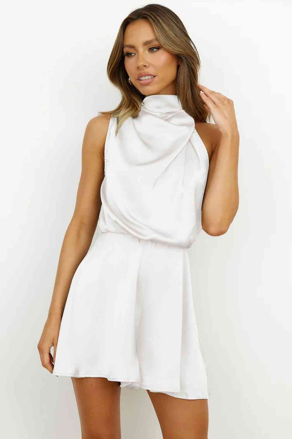 TFE: Turtleneck Sleeveless Romper