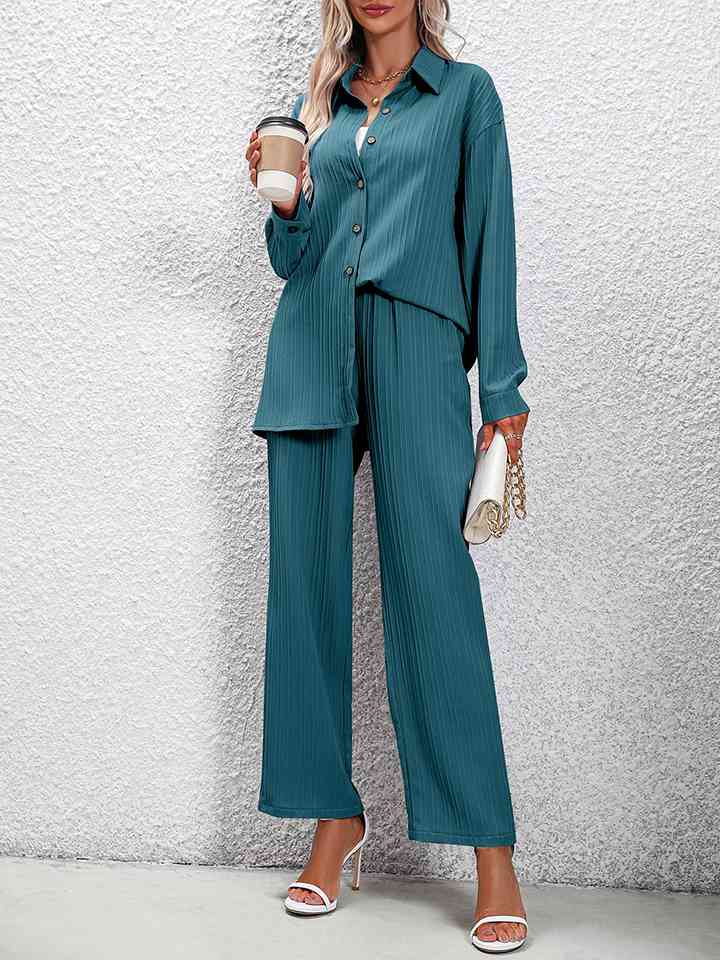 TFE: Whimsical Harmony Long Sleeve Shirt and Pants Set