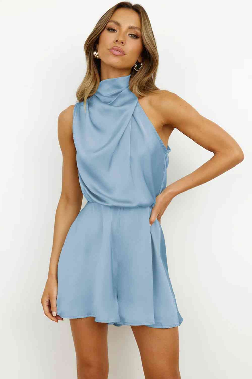 TFE: Turtleneck Sleeveless Romper