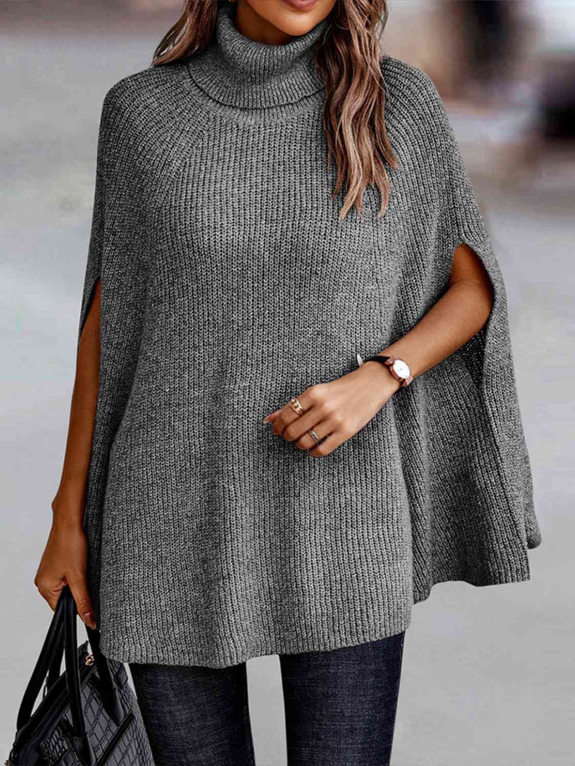 TFE: Dolman Dream Turtleneck Poncho