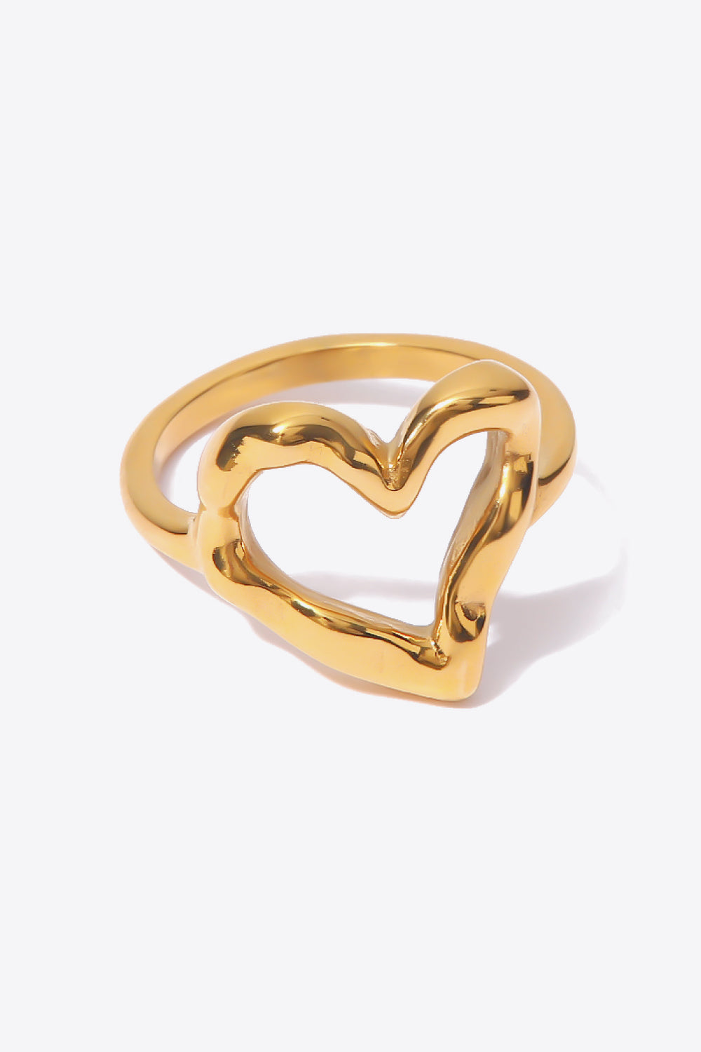 TFE: 18K Gold Plated Heart-Shaped Ring