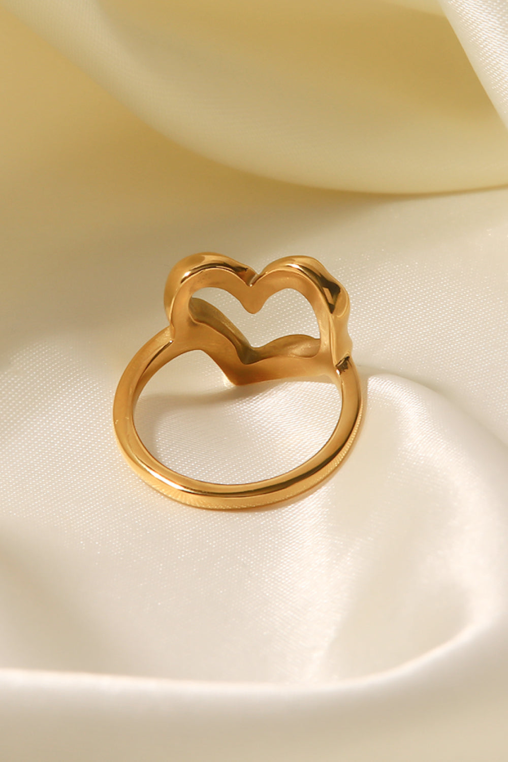 TFE: 18K Gold Plated Heart-Shaped Ring