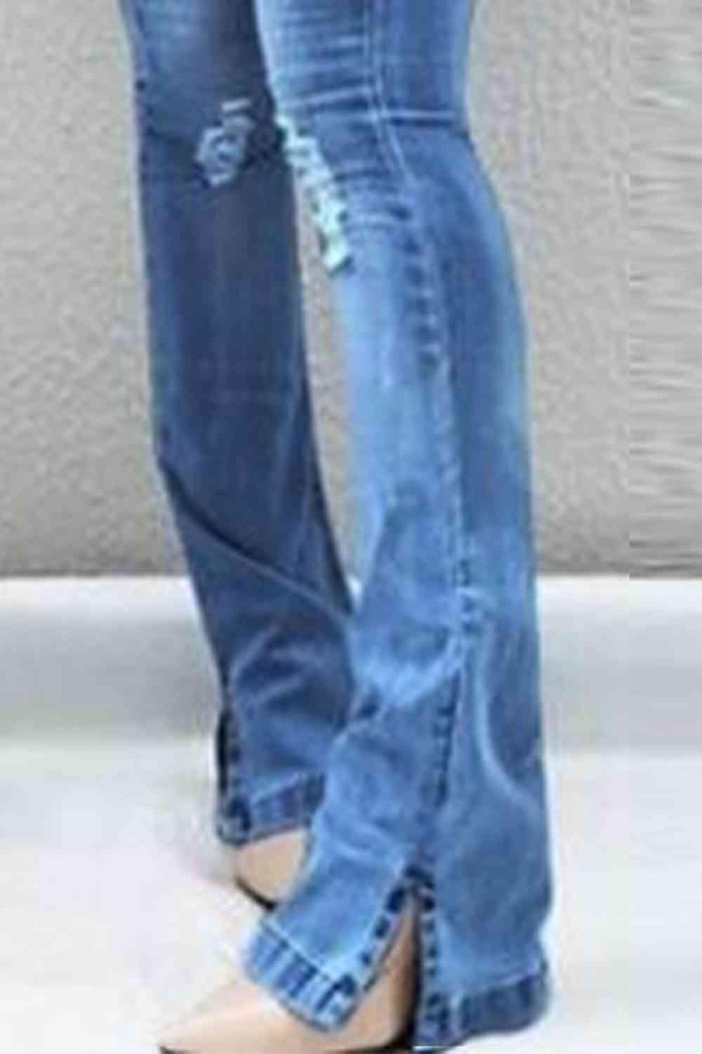 TFE: Buttoned Slit Jeans