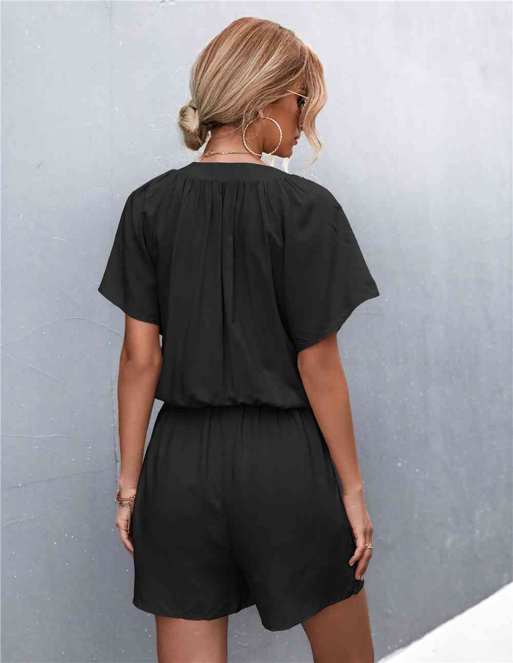 TFE: Buttoned Gather Detail Romper