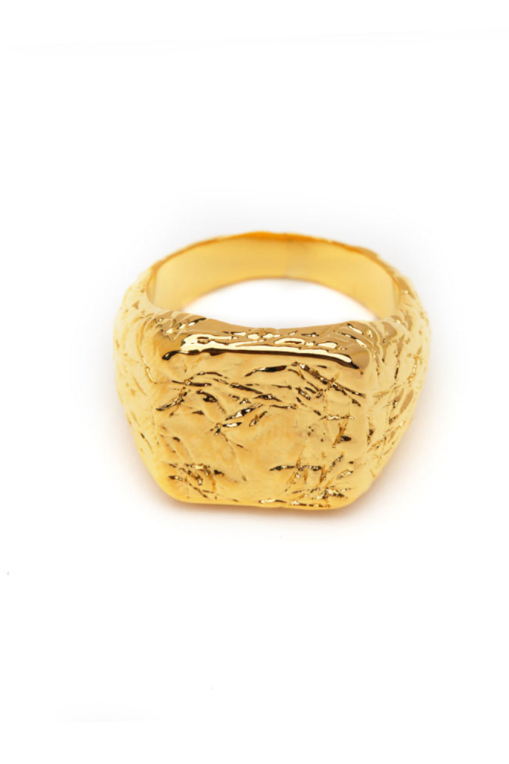 TFE: Textured Gold-Plated Ring