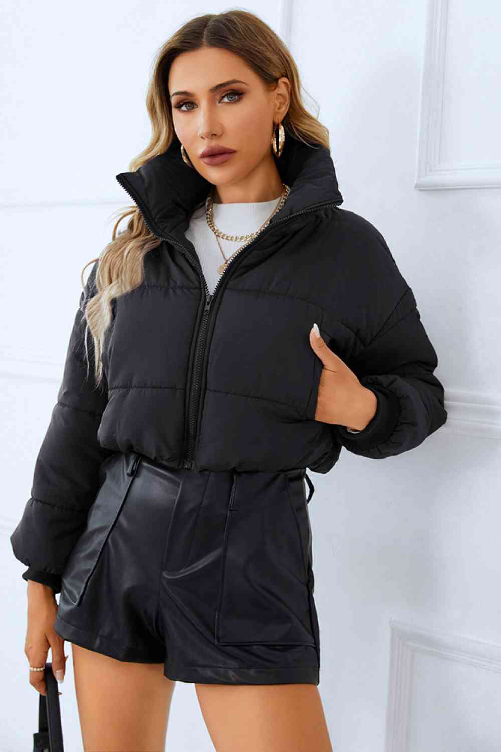 TFE: Zip-Up Winter Coat with Pockets