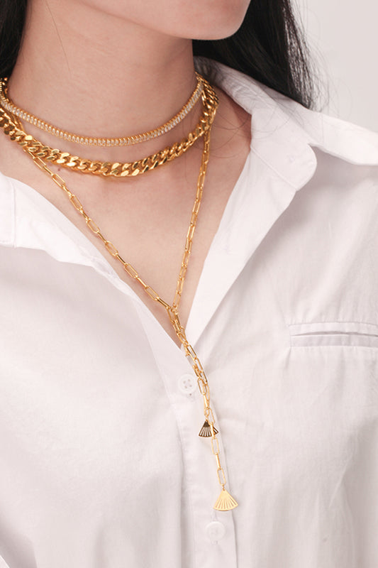 TFE: Layered 18K Gold-Plated Necklace