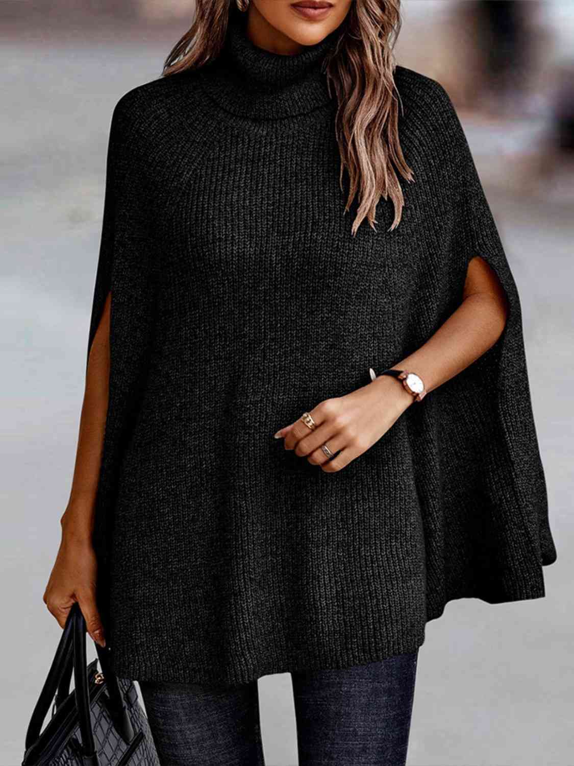 TFE: Dolman Dream Turtleneck Poncho