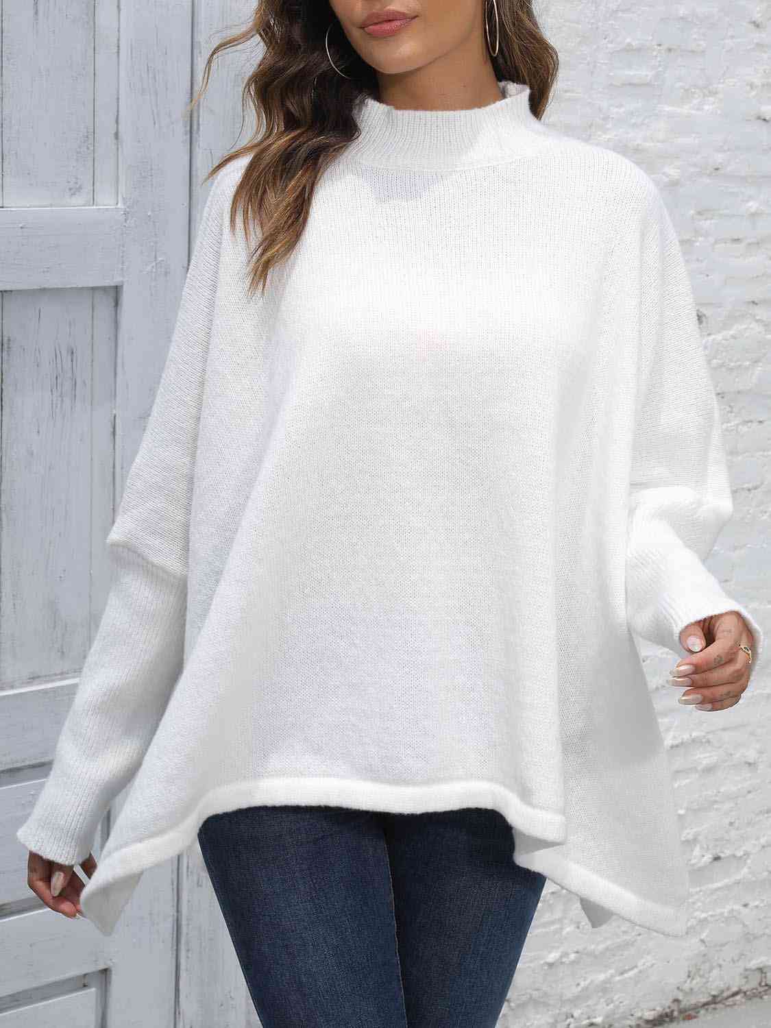 TFE: Sweater with a Relaxed Fit and Unembellished Hem