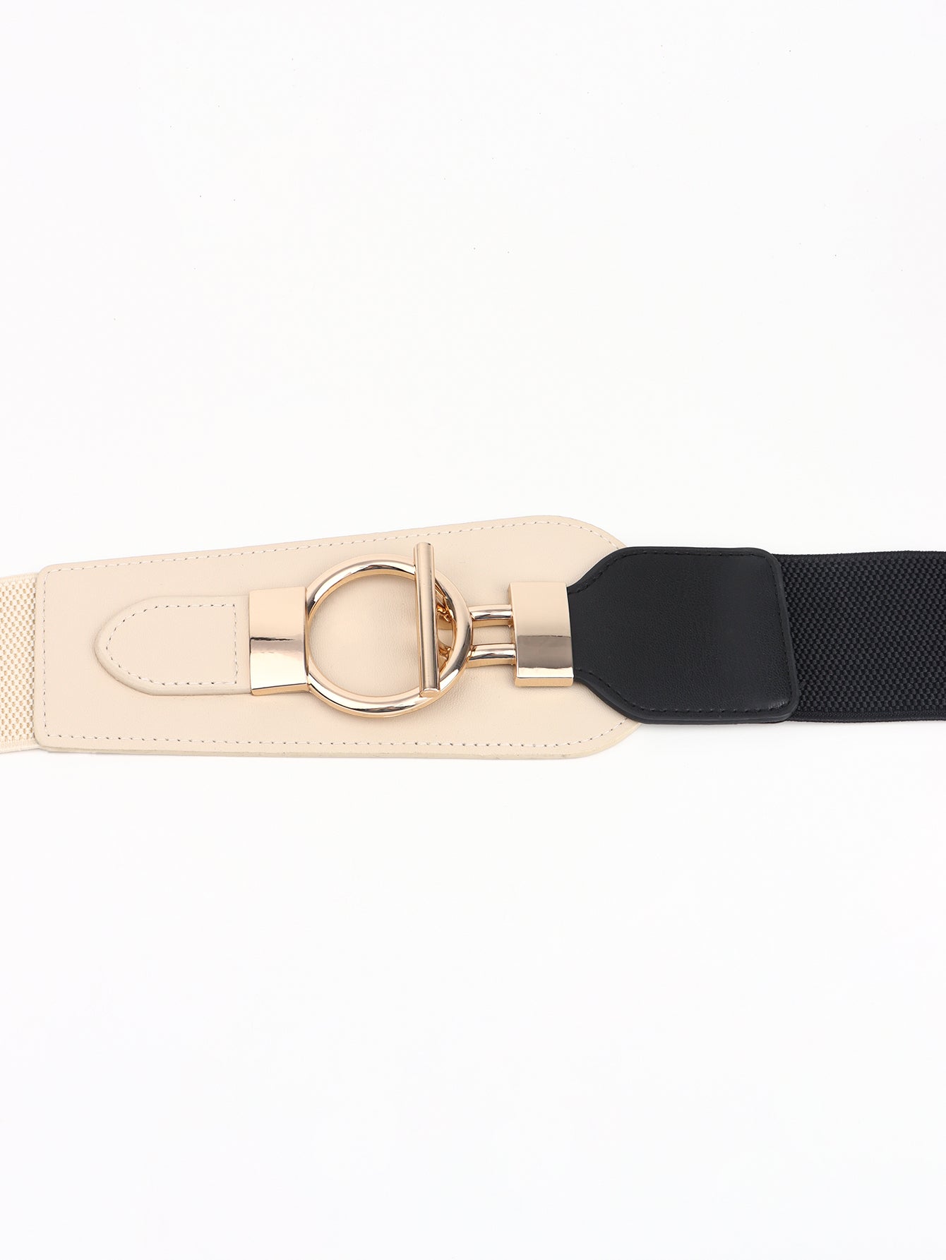 TFE: Stretchy PU Belt with Metal Alloy Clasp