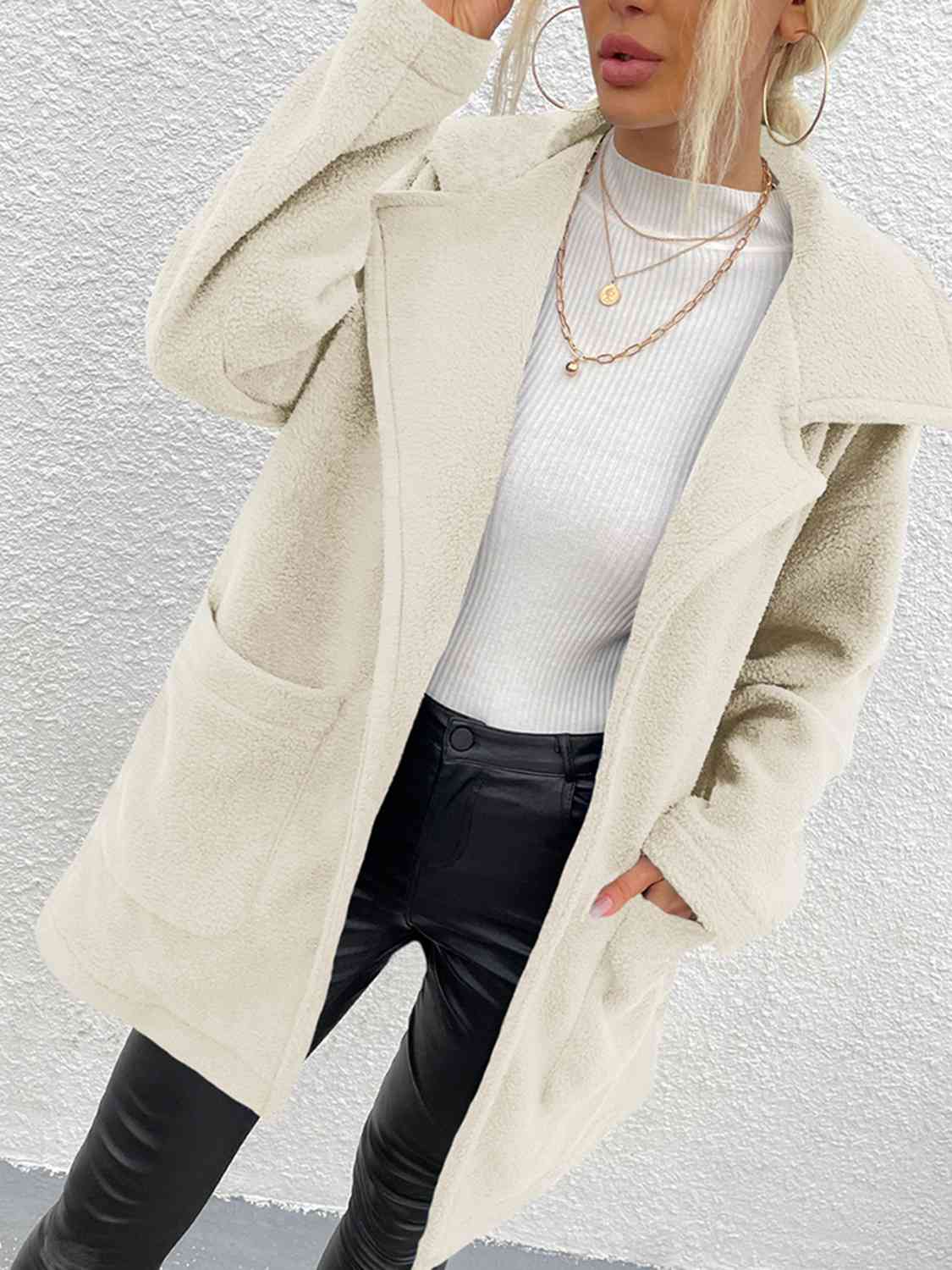 TFE: Dropped Shoulder Coat with Pockets