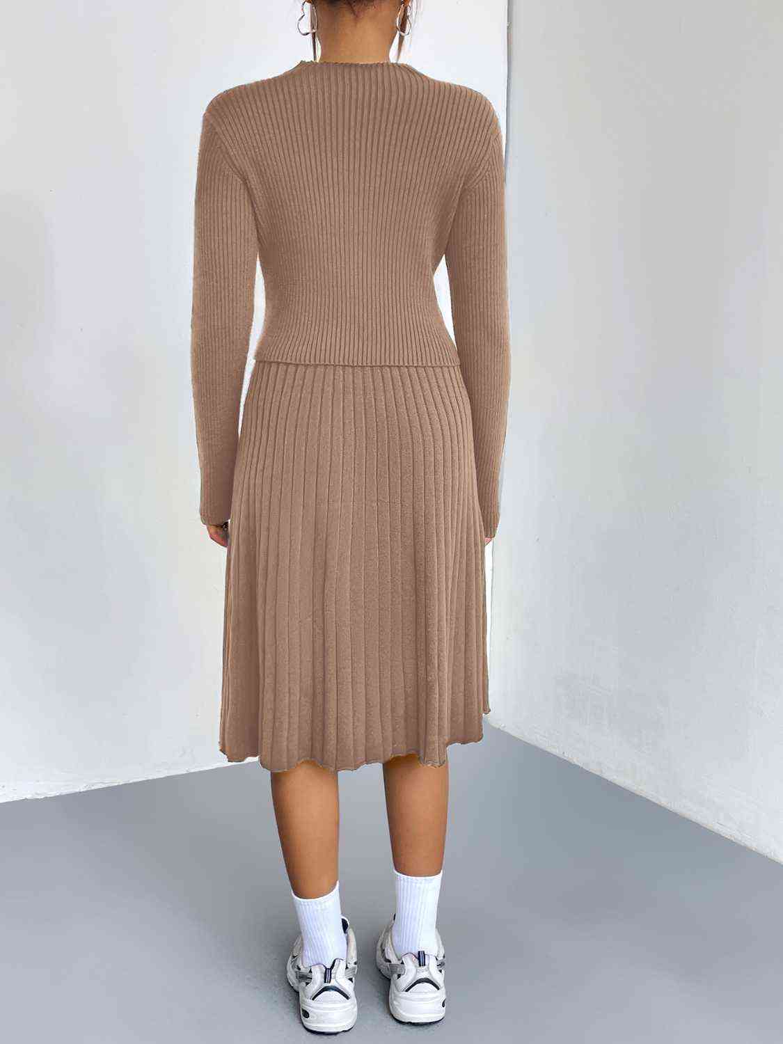 TFE: Rib-Knit Sweater and Skirt Set