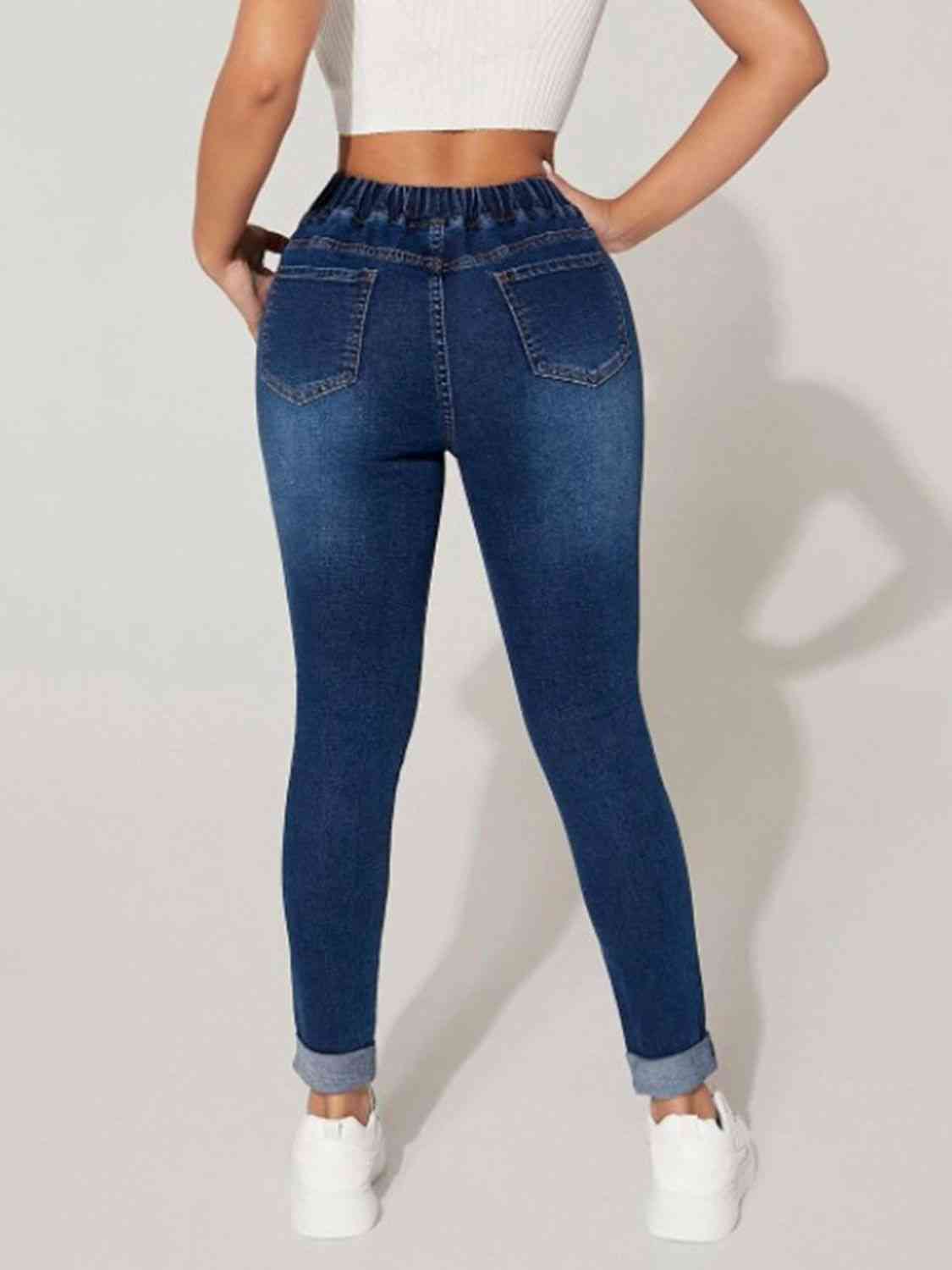 TFE: Drawstring Cropped Jeans