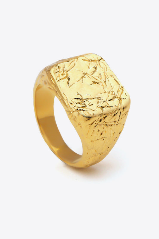 TFE: Textured Gold-Plated Ring