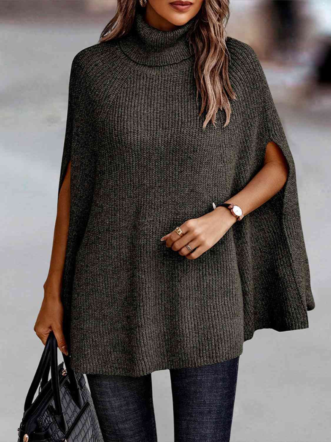 TFE: Dolman Dream Turtleneck Poncho