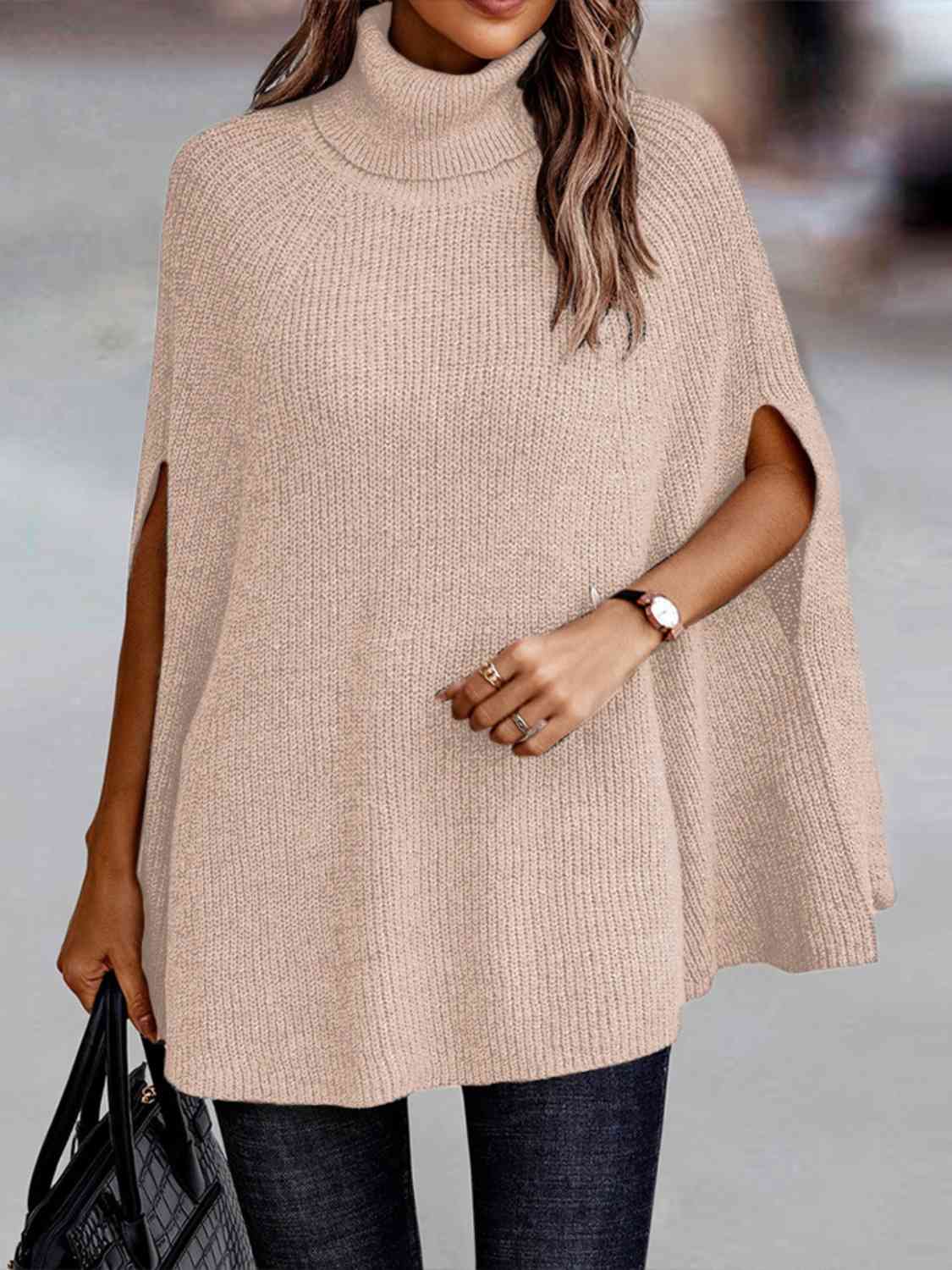 TFE: Dolman Dream Turtleneck Poncho