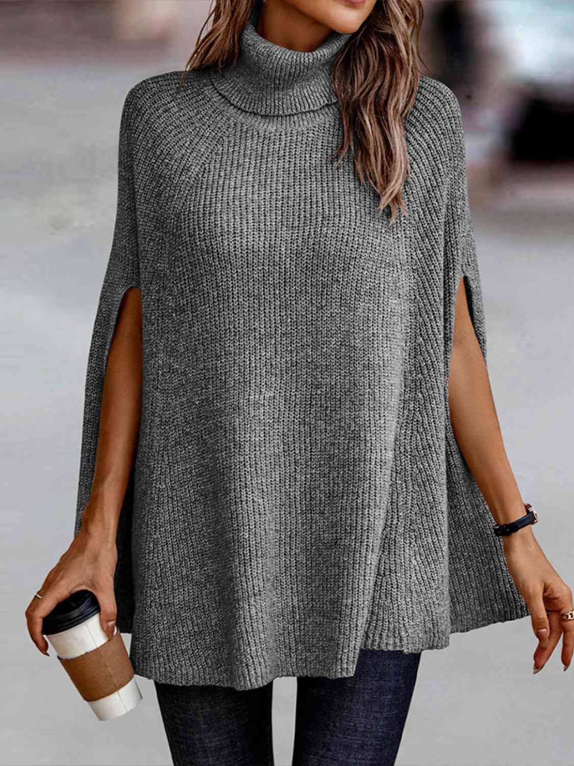 TFE: Dolman Dream Turtleneck Poncho