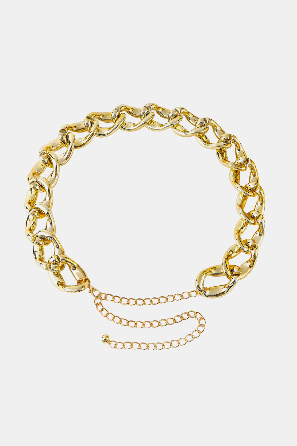 TFE: Broad Acrylic Link Chain Belt